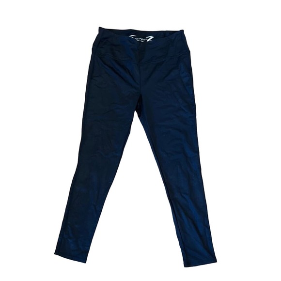 Women's Seven 7 Black Activewear Leggings‎ Workout SZ L - Picture 1 of 4